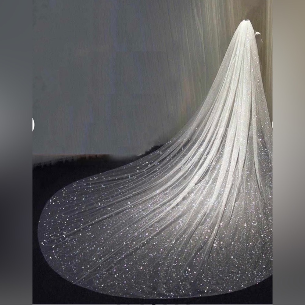 Ivory bridal veil